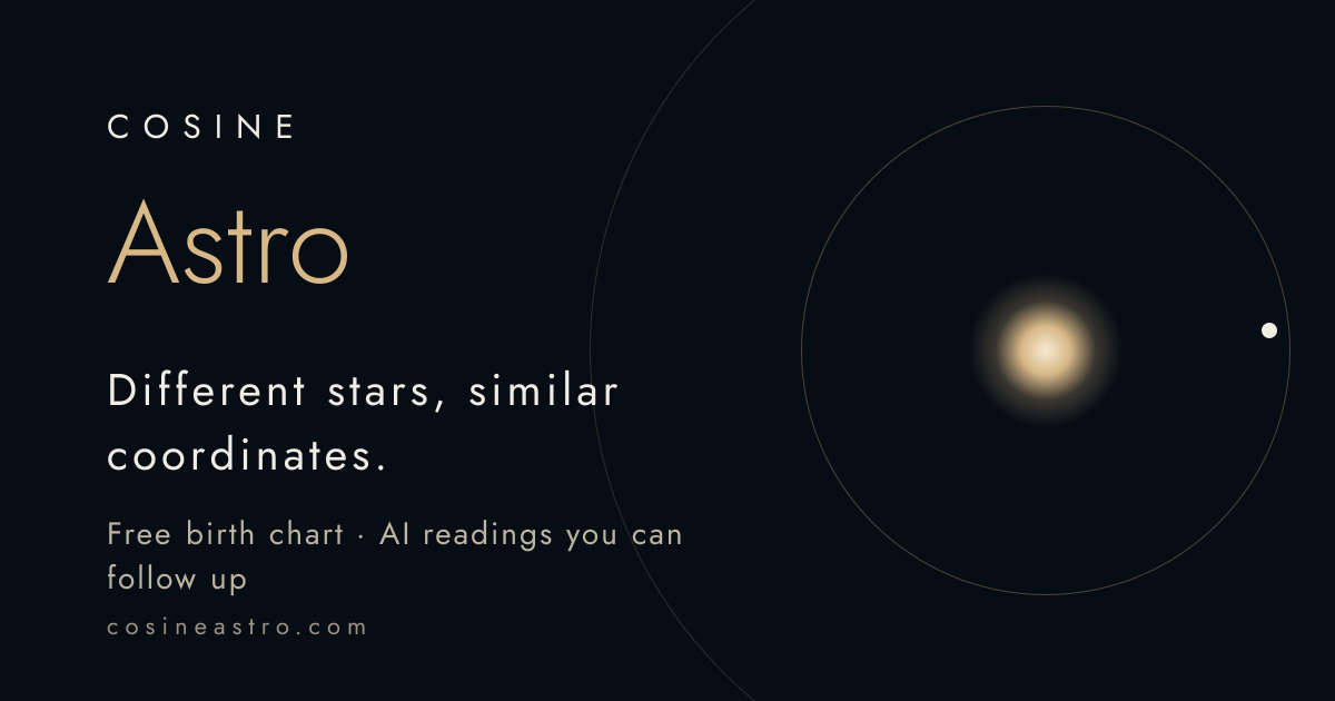 Tiger Woods Birth Chart: Virgo Rising, Sagittarius Moon